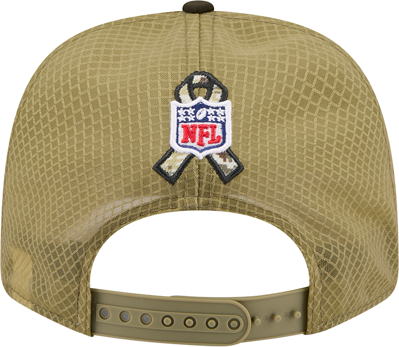 Miami Dolphins New Era Green 2025 Salute To Service Sideline 9SEVENTY Trucker Adjustable Hat for Men product image 6,