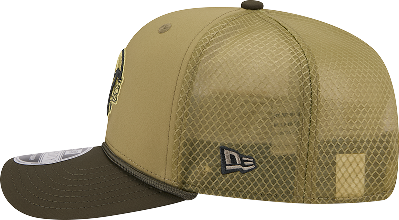 Minnesota Vikings New Era Green 2025 Salute To Service Sideline 9SEVENTY Trucker Adjustable Hat for Men product image 5,