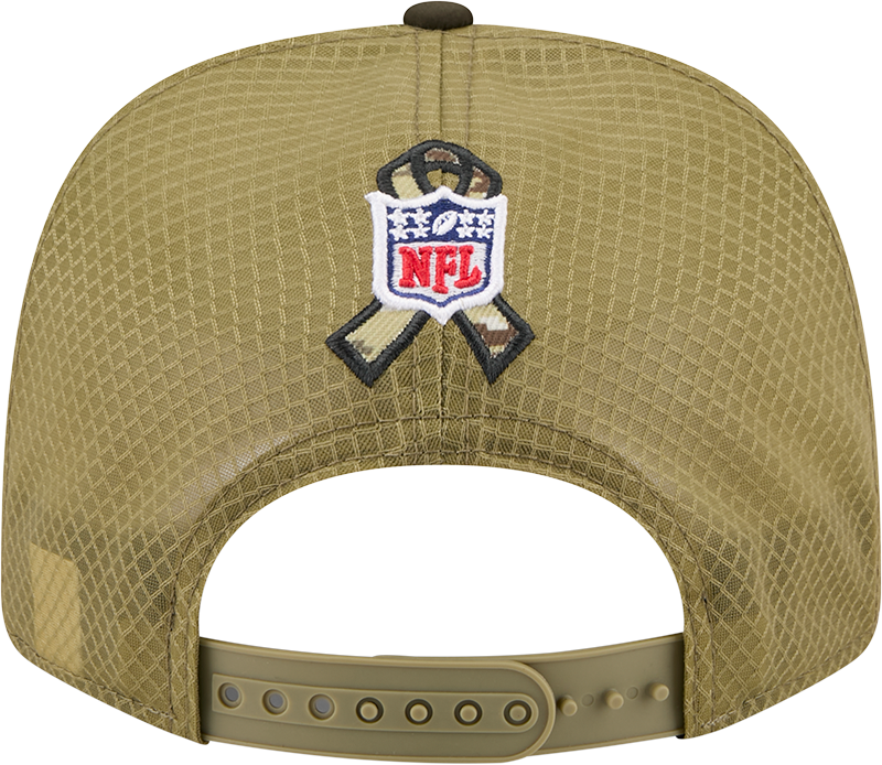 Minnesota Vikings New Era Green 2025 Salute To Service Sideline 9SEVENTY Trucker Adjustable Hat for Men product image 6,