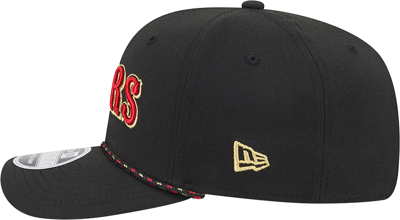 San Francisco 49ers New Era Rivalry Black 9SEVENTY Adjustable Hat product image 4, provided for visual reference and product