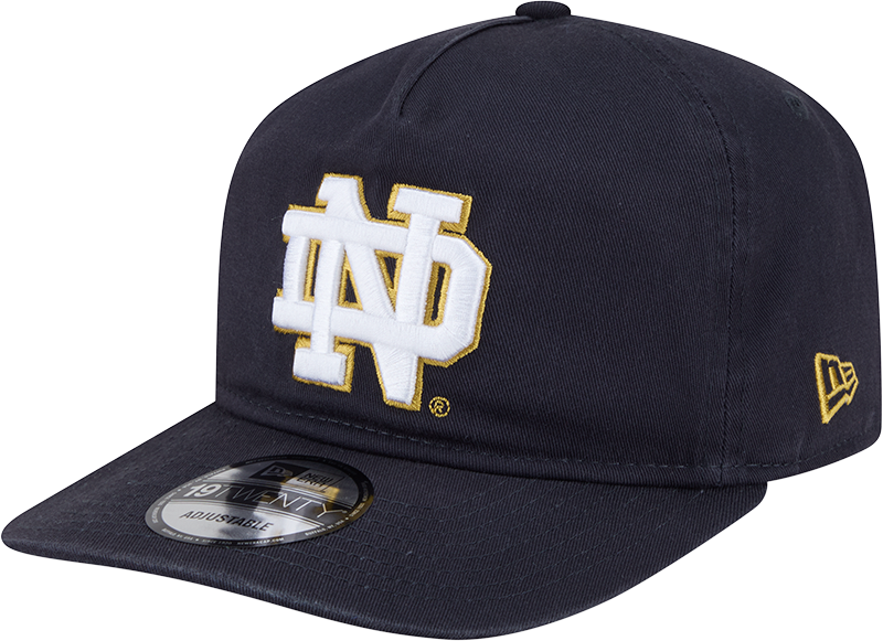 Notre Dame Fighting Irish New Era Navy 19TWENTY Adjustable Hat product image 1, provided for visual reference and product