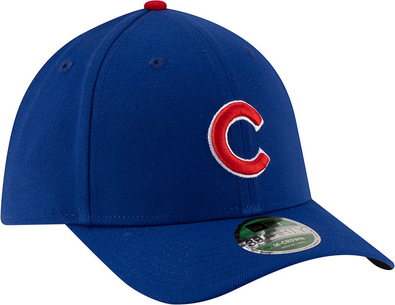 Chicago Cubs New Era M-Crown 39Thirty Player Replica Blue Flex Fit Hat product image 3, provided for visual reference and