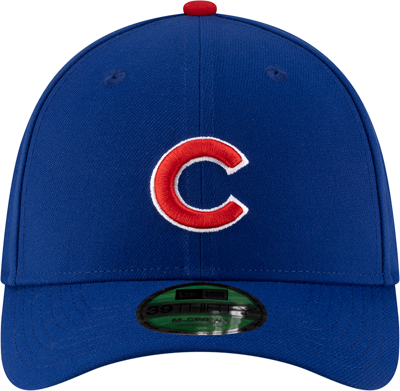 Chicago Cubs New Era M-Crown 39Thirty Player Replica Blue Flex Fit Hat product image 2, provided for visual reference and