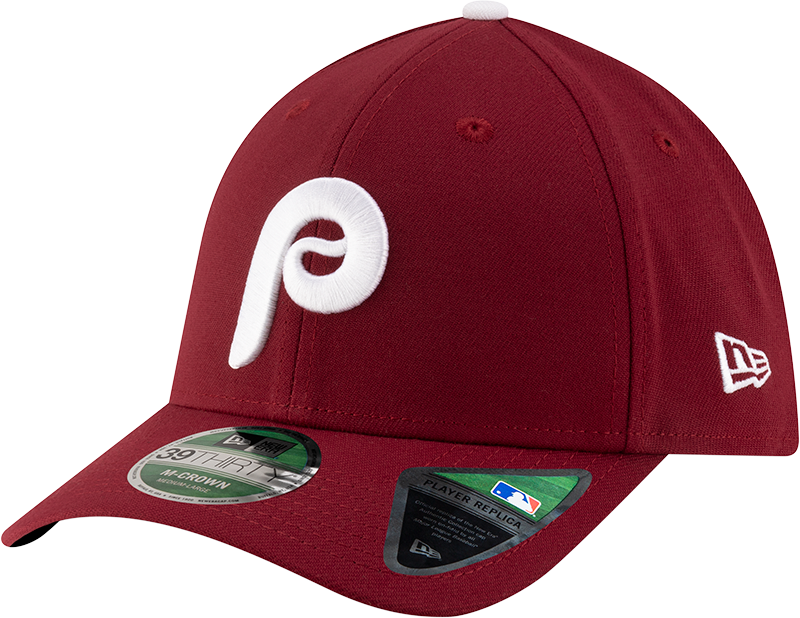 Philadelphia Phillies New Era M-Crown Player Replica Alternate 2 39Thirty Maroon Flex Fit Hat product image 1, provided for