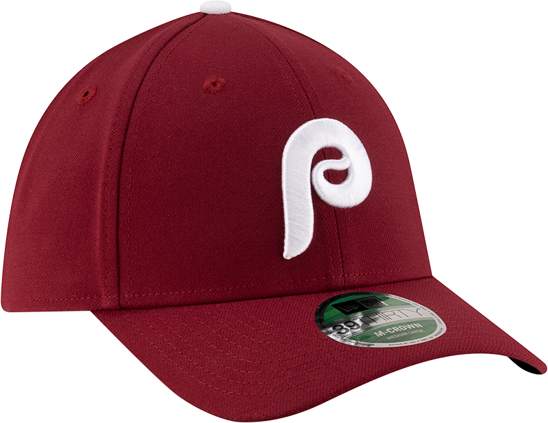 Philadelphia Phillies New Era M-Crown Player Replica Alternate 2 39Thirty Maroon Flex Fit Hat product image 3, provided for