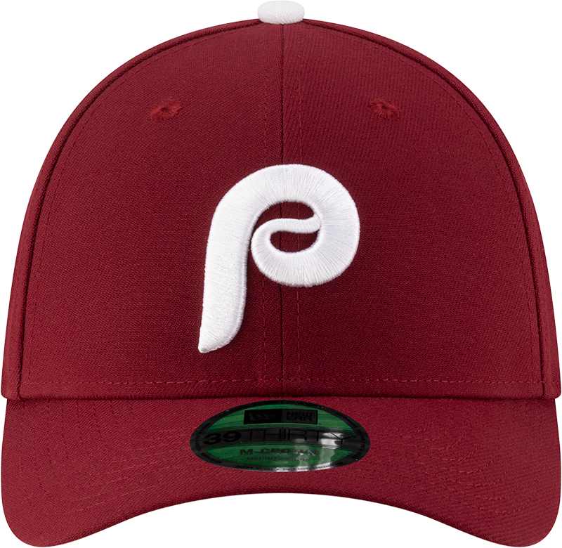 Philadelphia Phillies New Era M-Crown Player Replica Alternate 2 39Thirty Maroon Flex Fit Hat product image 2, provided for