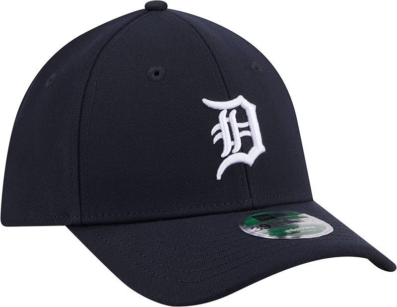 Detroit Tigers New Era M-Crown Player Replica 39Thirty Navy Flex Fit Hat product image 3, provided for visual reference and
