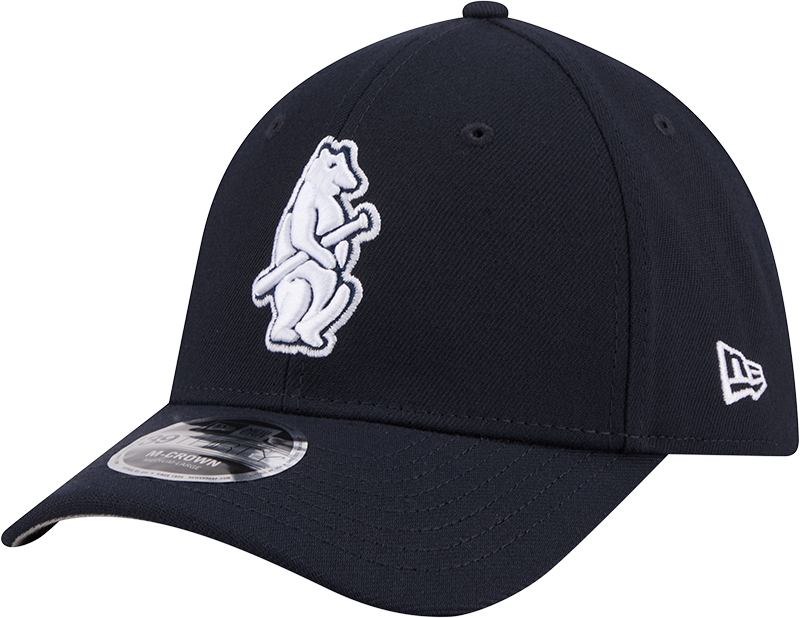 Chicago Cubs Cooperstown Collection 14 New Era M-Crown 39Thirty Navy Flex Fit Hat product image 1, provided for visual