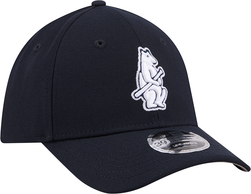 Chicago Cubs Cooperstown Collection 14 New Era M-Crown 39Thirty Navy Flex Fit Hat product image 3, provided for visual