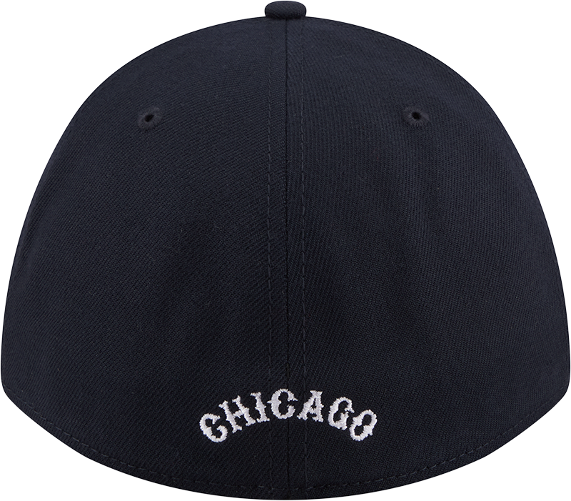 Chicago Cubs Cooperstown Collection 14 New Era M-Crown 39Thirty Navy Flex Fit Hat product image 6, provided for visual