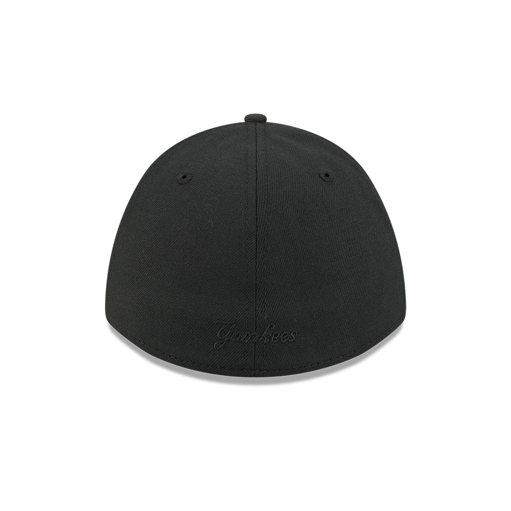 New York Yankees M-Crown 39Thirty Tonal Black Flex Fit Hat product image 6, provided for visual reference and product detail