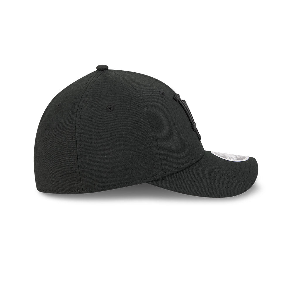 Los Angeles Dodgers M-Crown 39Thirty Tonal Black Flex Fit Hat product image 4, provided for visual reference and product