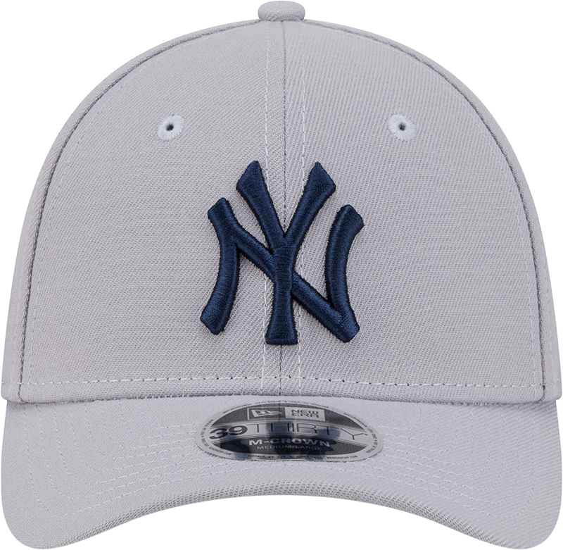 New York Yankees New Era M-Crown 39Thirty Gray Flex Fit Hat product image 2, provided for visual reference and product