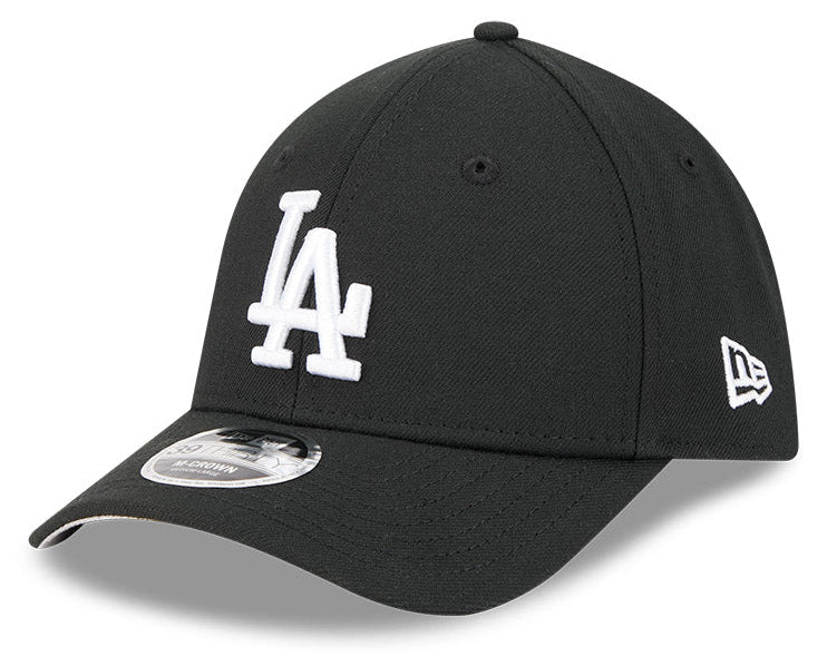 Los Angeles Dodgers M-Crown 39Thirty Black/White Flex Fit Hat product image 1, provided for visual reference and product