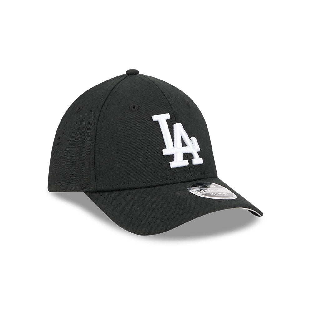 Los Angeles Dodgers M-Crown 39Thirty Black/White Flex Fit Hat product image 3, provided for visual reference and product