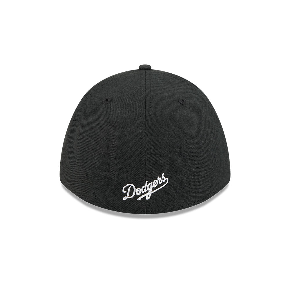 Los Angeles Dodgers M-Crown 39Thirty Black/White Flex Fit Hat product image 4, provided for visual reference and product