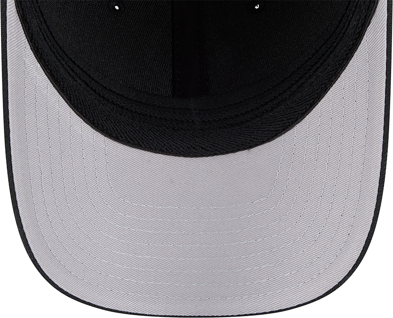 Chicago Cubs New Era M-Crown 39Thirty Black/White Flex Fit Hat product image 7, provided for visual reference and product
