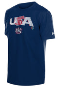 USA Baseball New Era 2026 World Baseball Classic Wordmark T-Shirt - Navy product image 1, provided for visual reference and