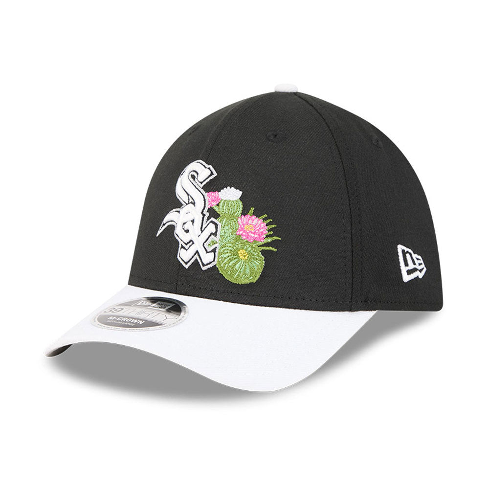 Chicago White Sox New Era 2026 Spring Training M-Crown 39Thirty Player Replica Black/White Flex Fit Hat product image 3,