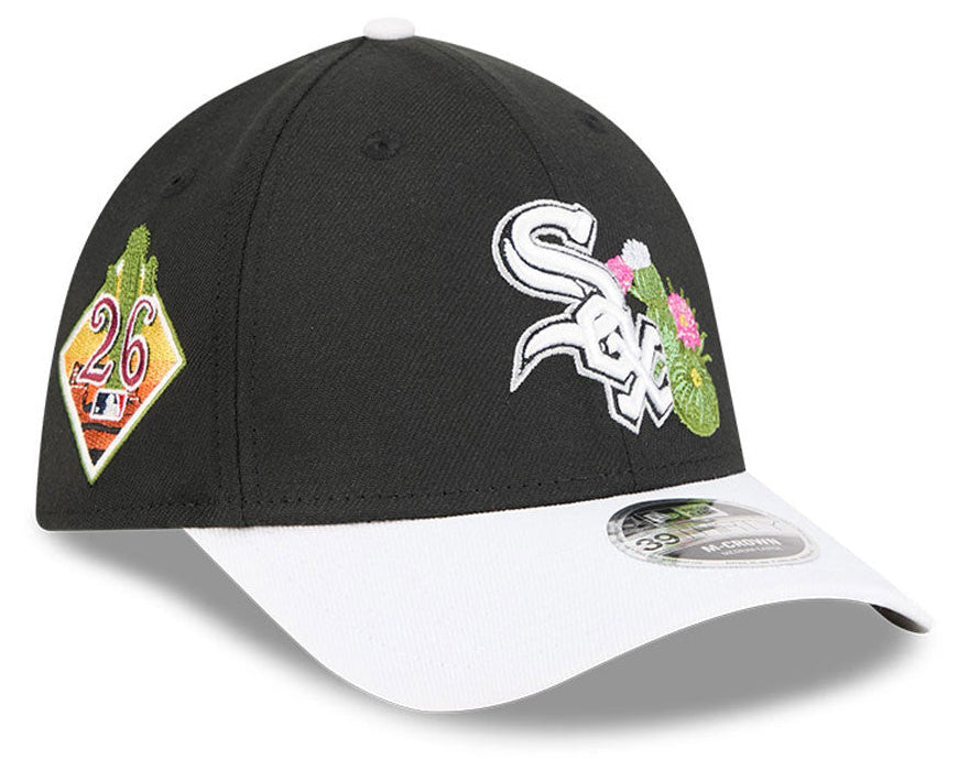 Chicago White Sox New Era 2026 Spring Training M-Crown 39Thirty Player Replica Black/White Flex Fit Hat product image 1,
