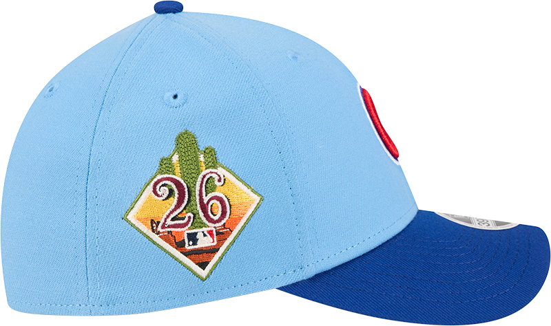 Chicago Cubs New Era 2026 Spring Training M-Crown 39Thirty Player Replica Blue Flex Fit Hat product image 4, provided for