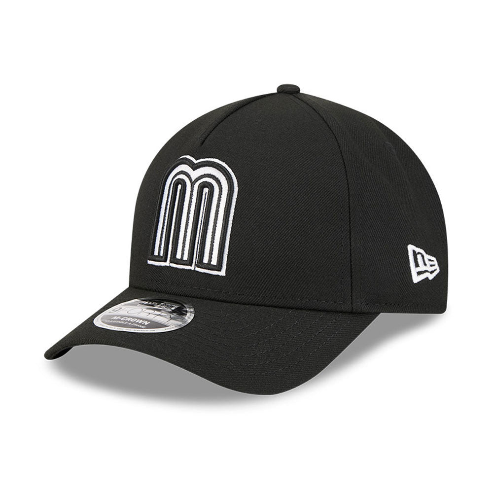 New Era Mexico 2026 World Baseball Classic 9Forty M-Crown A-Frame Snap Adjustable Hat - Black product image 3, provided for