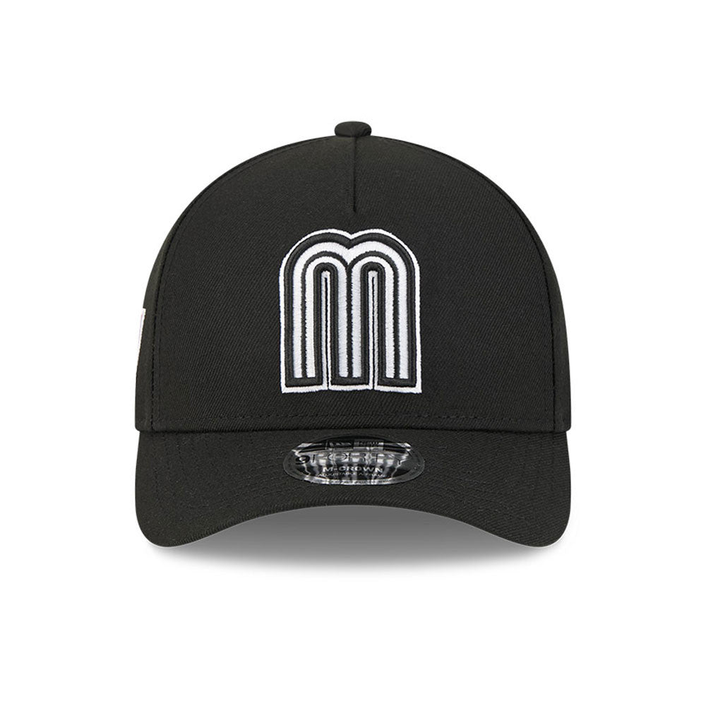 New Era Mexico 2026 World Baseball Classic 9Forty M-Crown A-Frame Snap Adjustable Hat - Black product image 2, provided for