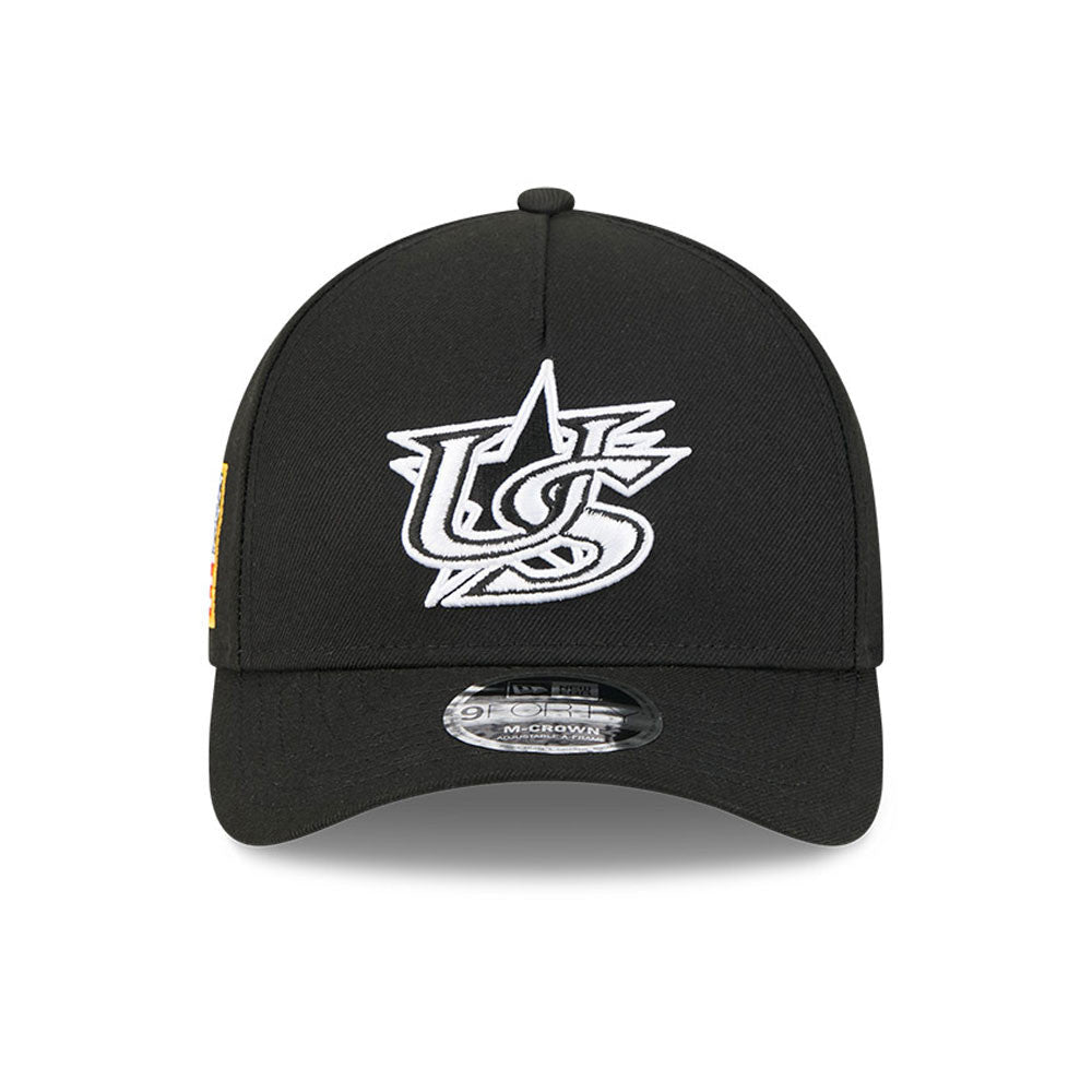 New Era Team USA 2026 World Baseball Classic 9Forty M-Crown A-Frame Snap Adjustable Hat - Black product image 2, provided