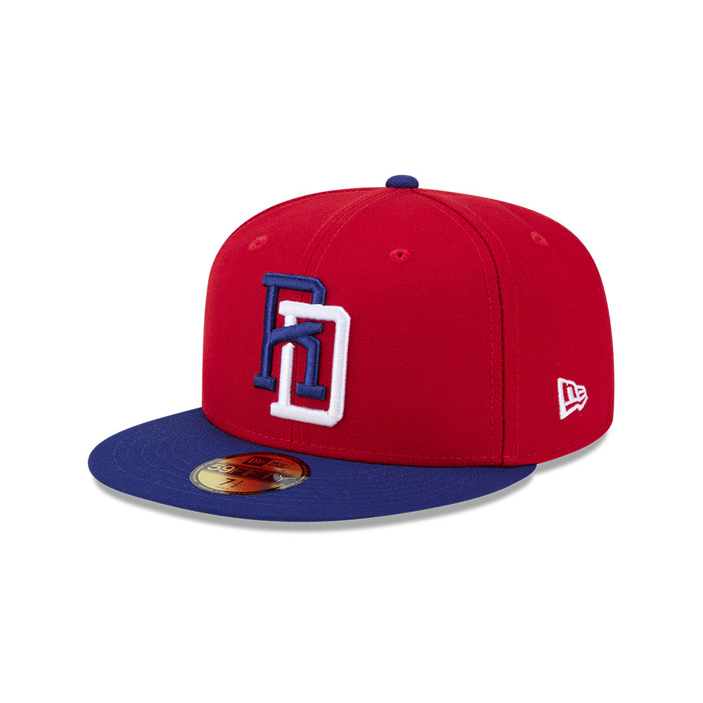 Dominican Republic Baseball New Era 2026 World Baseball Classic 59FIFTY Fitted Hat - Red/Royal product image 3, provided for