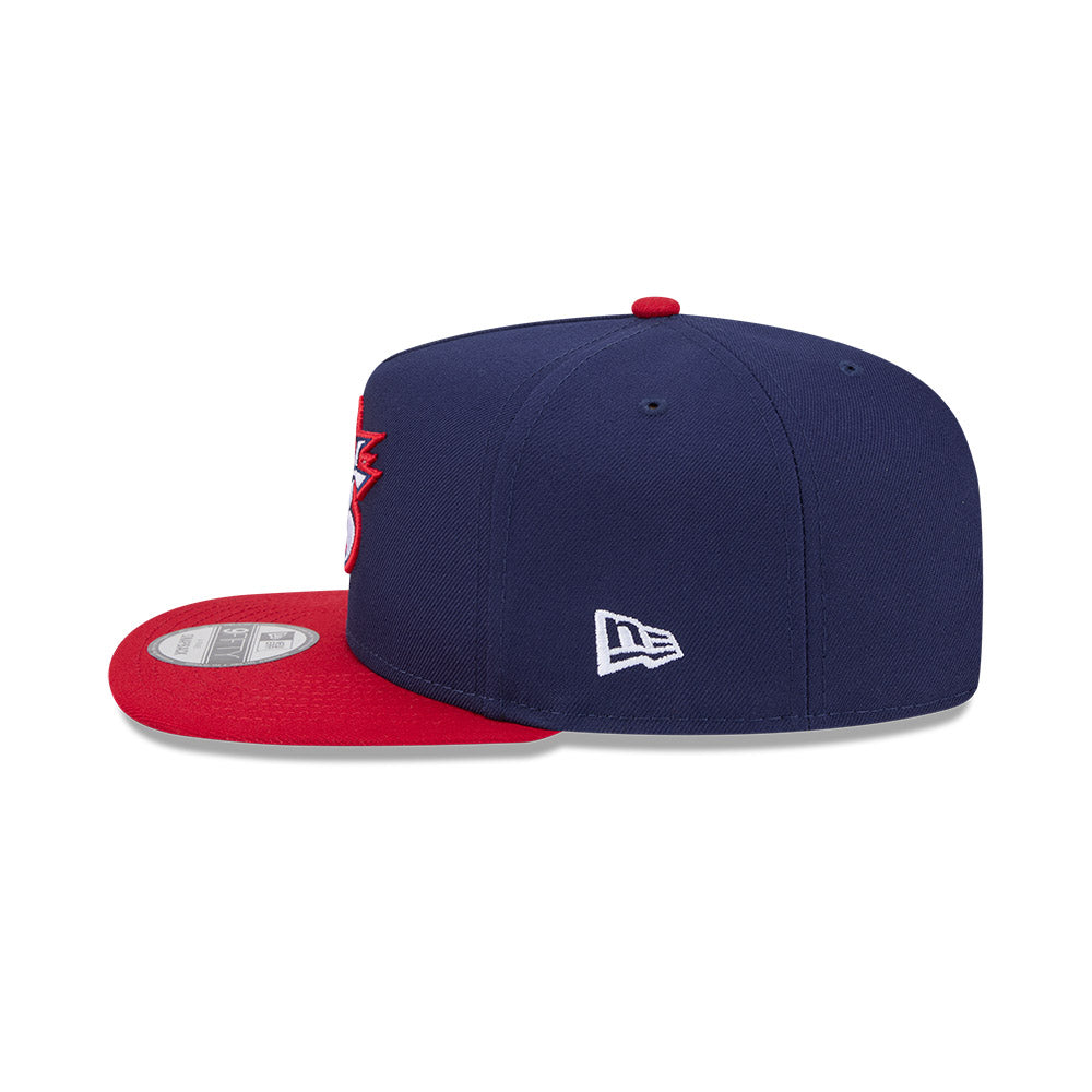 New Era Team USA 2026 World Baseball Classic 9Fifty A-Frame Snap Adjustable Hat - Navy/Red product image 6, provided for