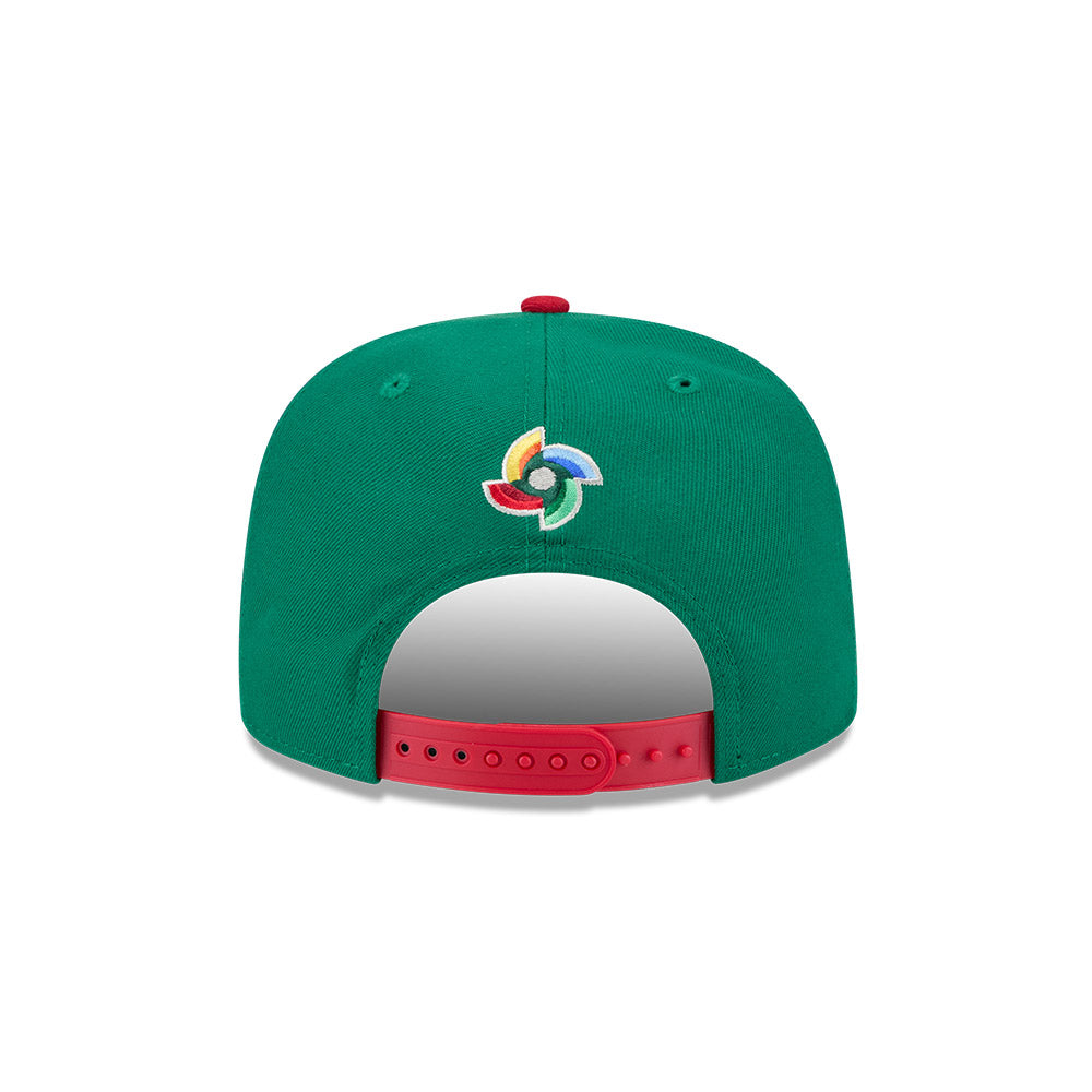 New Era Mexico 2026 World Baseball Classic 9Fifty A-Frame Snap Adjustable Hat - Green/Red product image 4, provided for