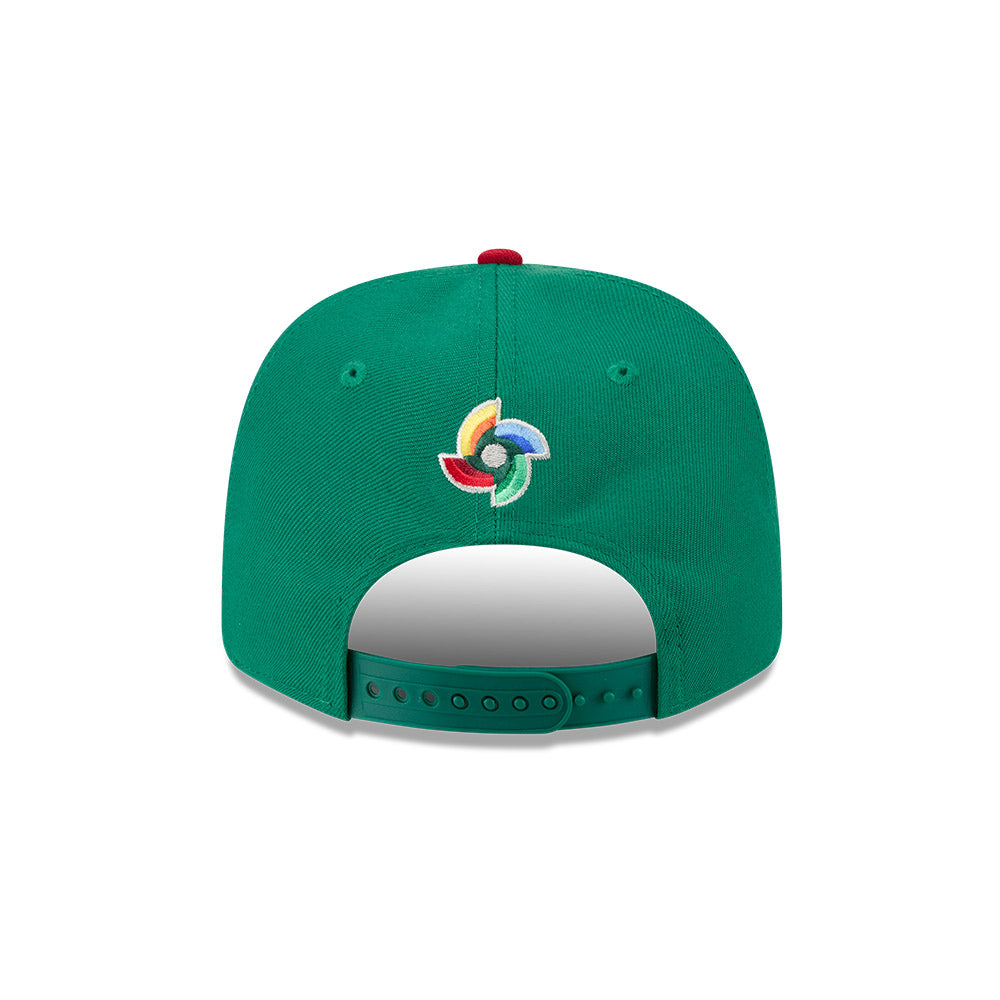 New Era Mexico 2026 World Baseball Classic 9SEVENTY Stretch Snap Adjustable Hat - Green/Red product image 4, provided for