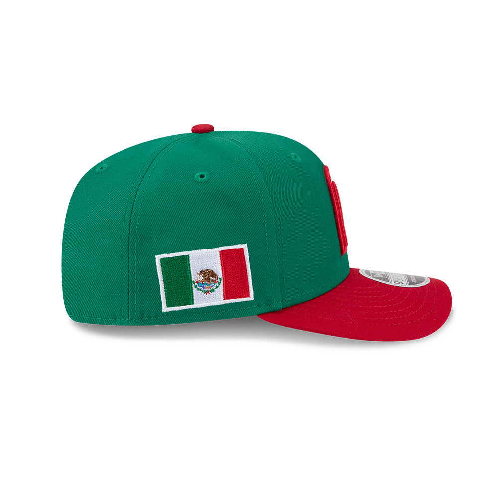 New Era Mexico 2026 World Baseball Classic 9SEVENTY Stretch Snap Adjustable Hat - Green/Red product image 6, provided for