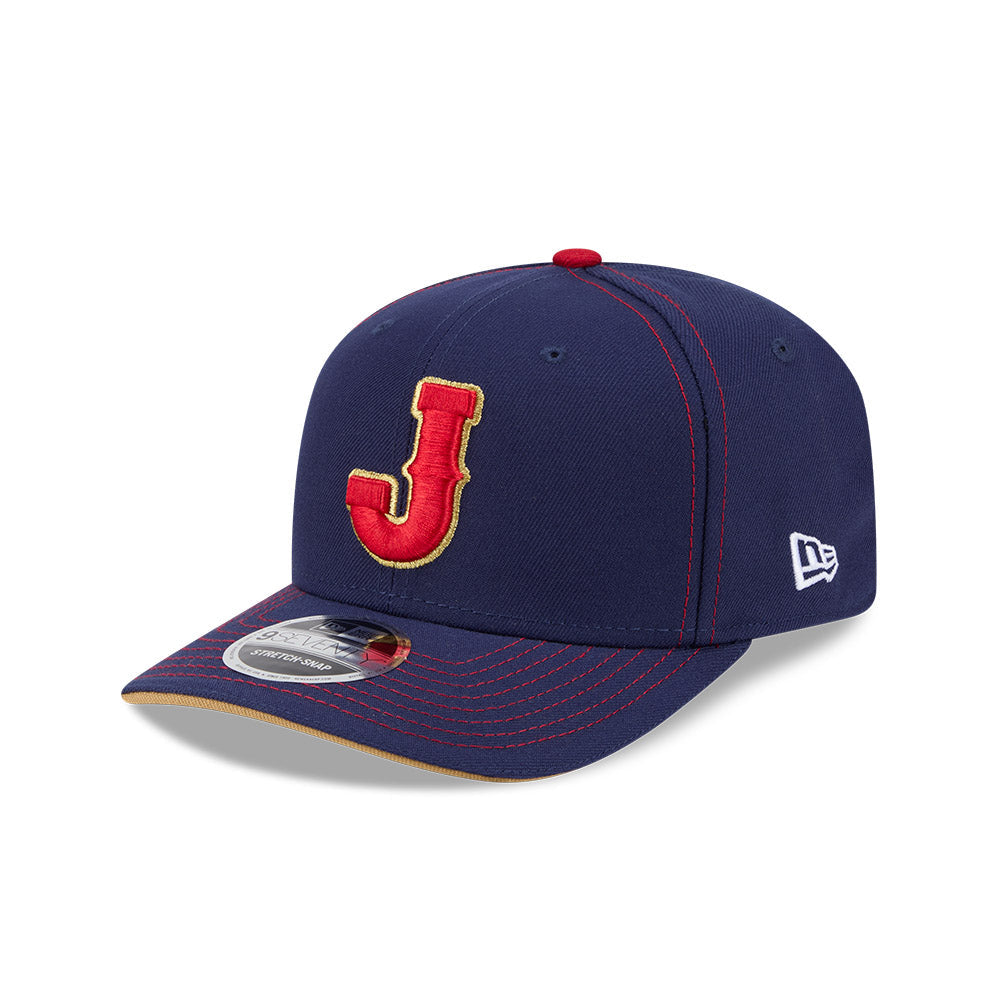 New Era Japan 2026 World Baseball Classic 9SEVENTY Stretch Snap Adjustable Hat - Navy Blue product image 3, provided for