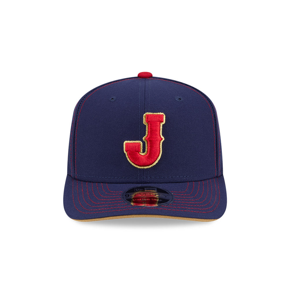 New Era Japan 2026 World Baseball Classic 9SEVENTY Stretch Snap Adjustable Hat - Navy Blue product image 2, provided for