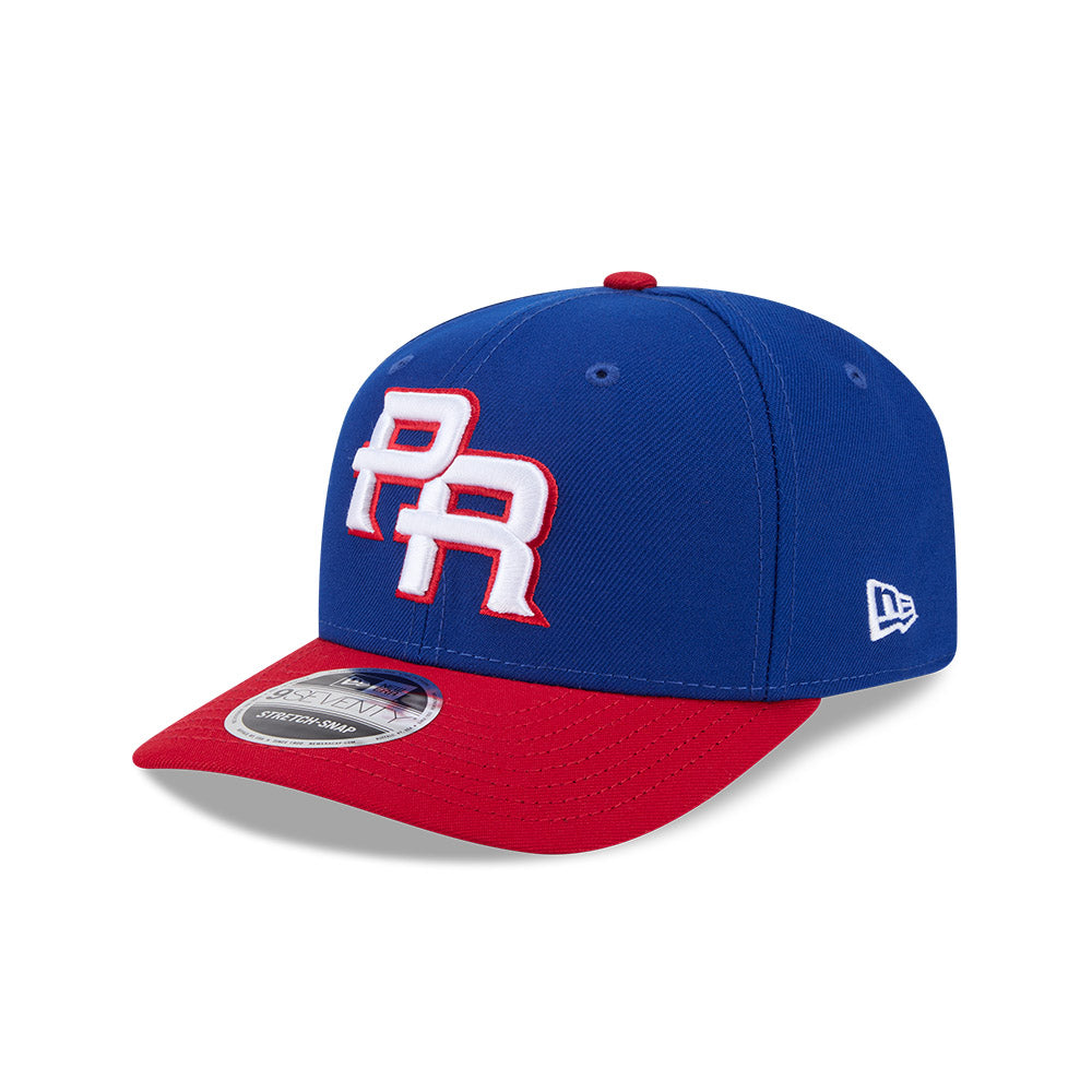 New Era Puerto Rico 2026 World Baseball Classic 9SEVENTY Stretch Snap Adjustable Hat - Royal/Red product image 3, provided