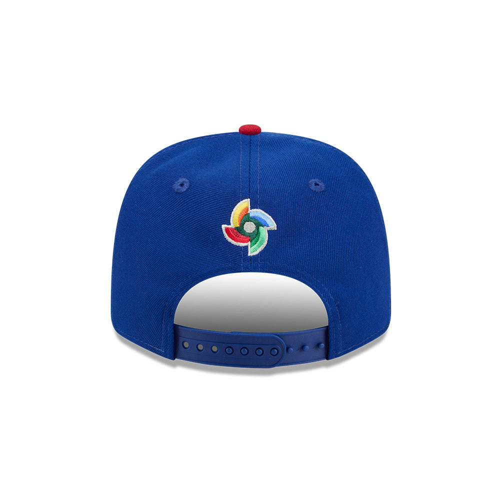 New Era Puerto Rico 2026 World Baseball Classic 9SEVENTY Stretch Snap Adjustable Hat - Royal/Red product image 4, provided