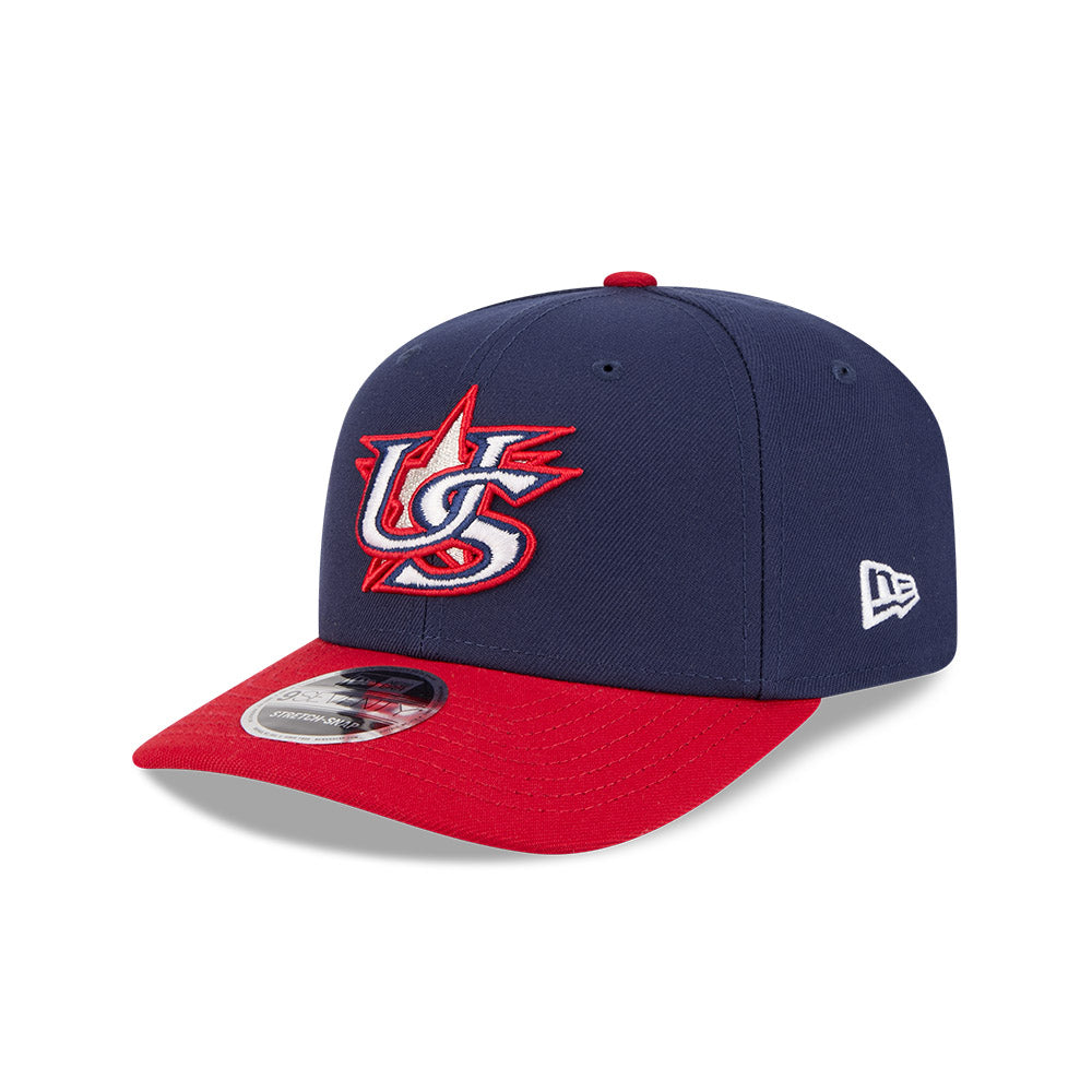 New Era Team USA 2026 World Baseball Classic 9SEVENTY Stretch Snap Adjustable Hat - Navy Blue product image 3, provided for
