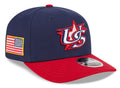 New Era Team USA 2026 World Baseball Classic 9SEVENTY Stretch Snap Adjustable Hat - Navy Blue product image 1, provided for