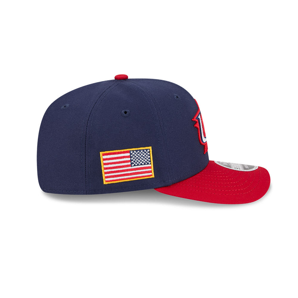 New Era Team USA 2026 World Baseball Classic 9SEVENTY Stretch Snap Adjustable Hat - Navy Blue product image 6, provided for