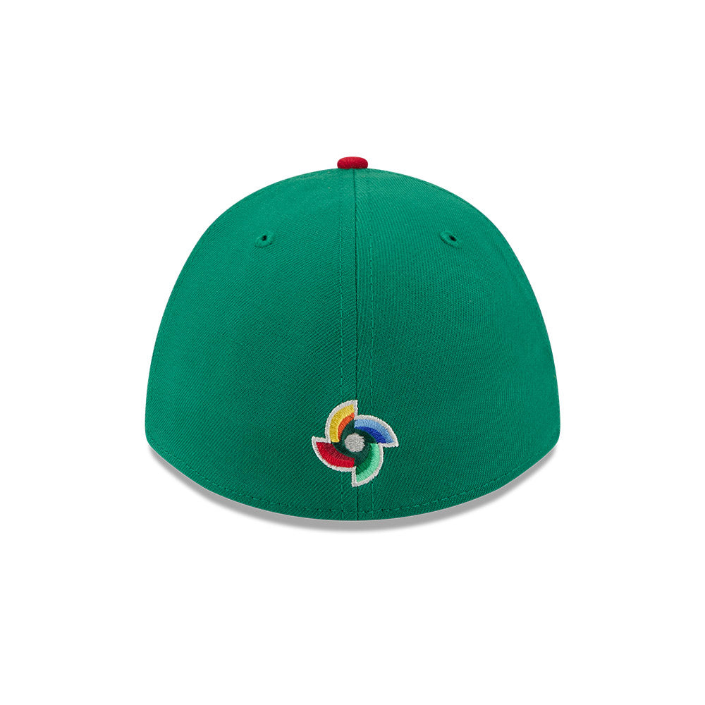 Mexico Baseball New Era 2026 World Baseball Classic M-Crown 39THIRTY Flex Hat - Green/Red product image 4, provided for