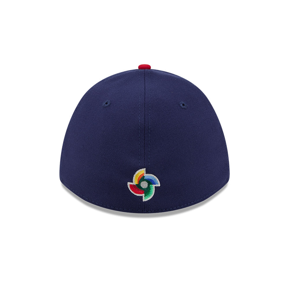 USA Baseball New Era 2026 World Baseball Classic M-Crown 39THIRTY Flex Hat - Navy/Red product image 4, provided for visual