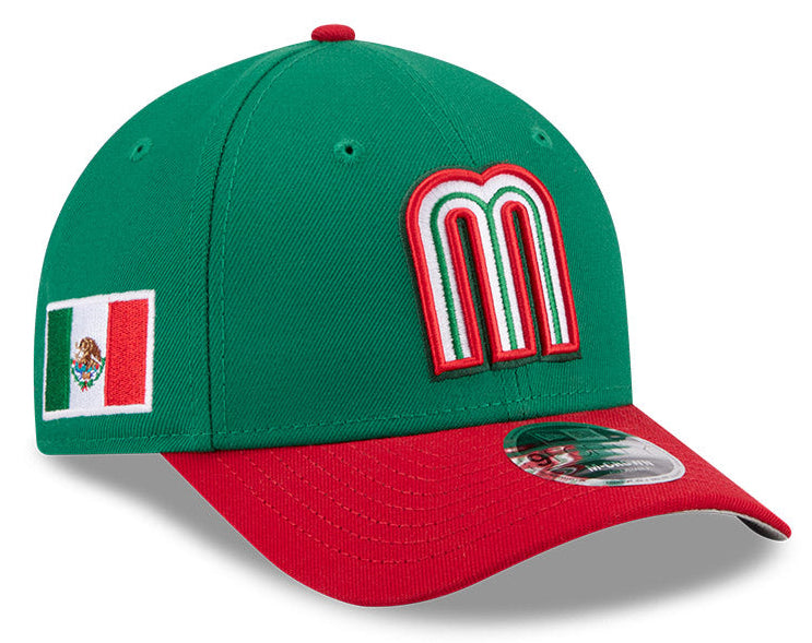New Era Mexico 2026 World Baseball Classic 9Forty M-Crown Snap Adjustable Hat - Green/Red product image 1, provided for