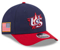 New Era Team USA 2026 World Baseball Classic 9Forty M-Crown Snap Adjustable Hat - Navy Blue product image 1, provided for