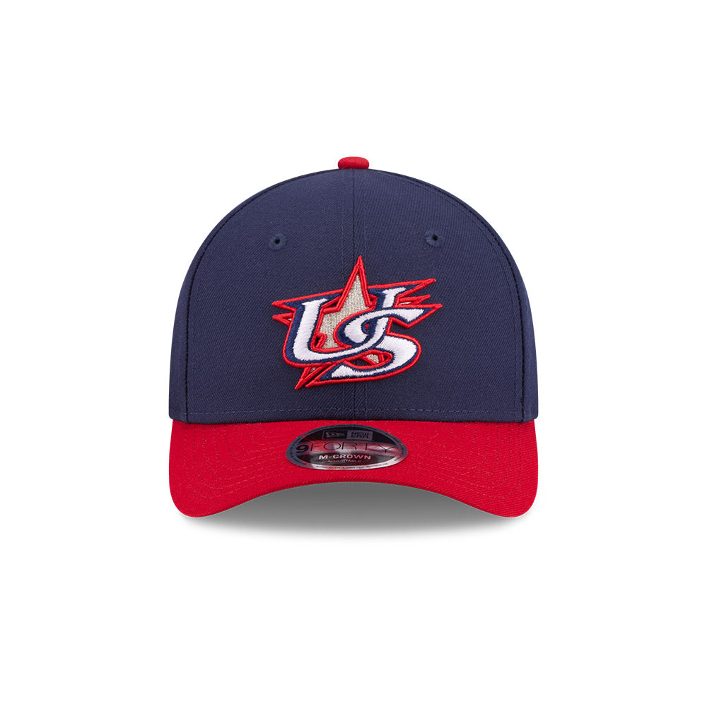 New Era Team USA 2026 World Baseball Classic 9Forty M-Crown Snap Adjustable Hat - Navy Blue product image 2, provided for
