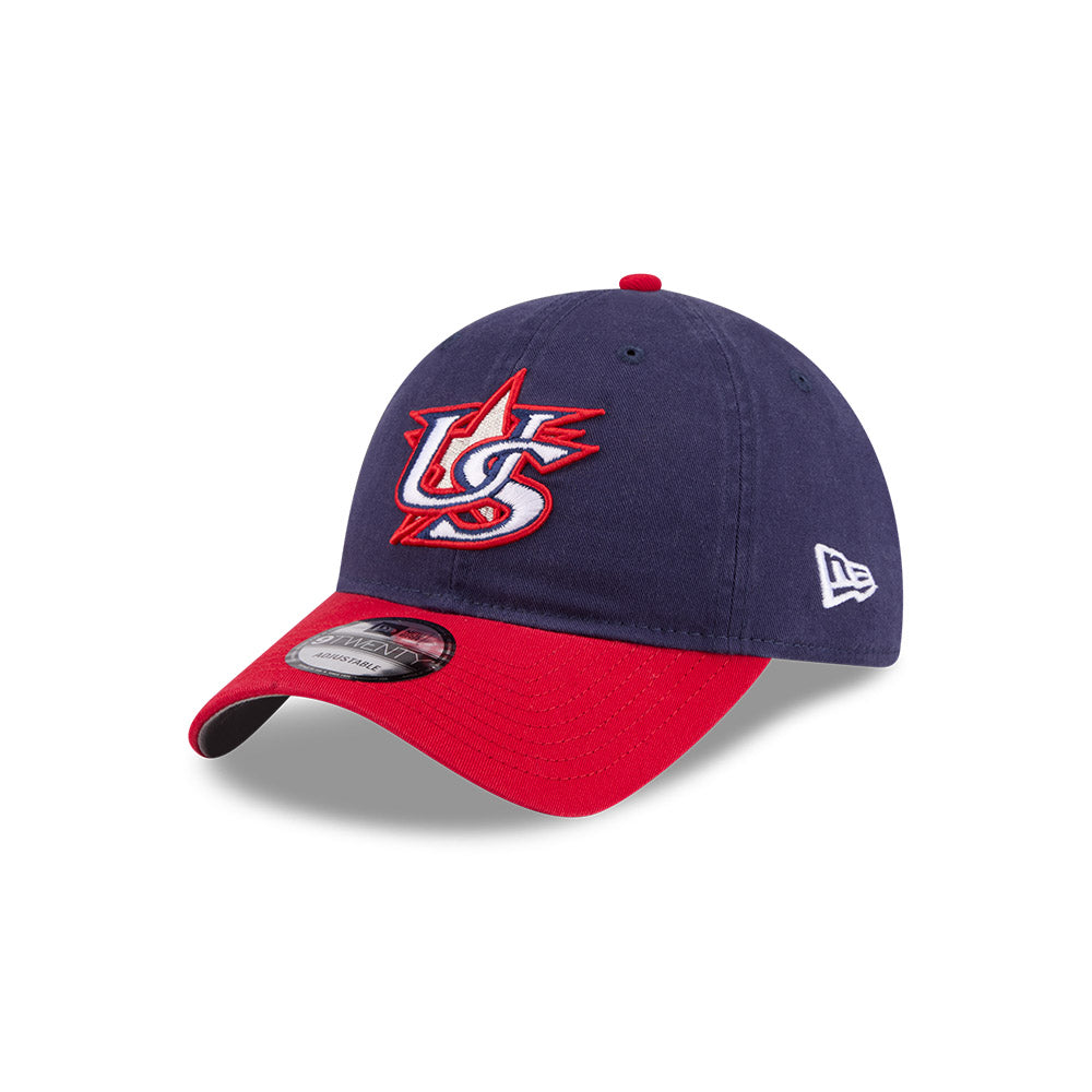 New Era Team USA 2026 World Baseball Classic 9Twenty Slouch Adjustable Hat - Navy Blue product image 3, provided for visual