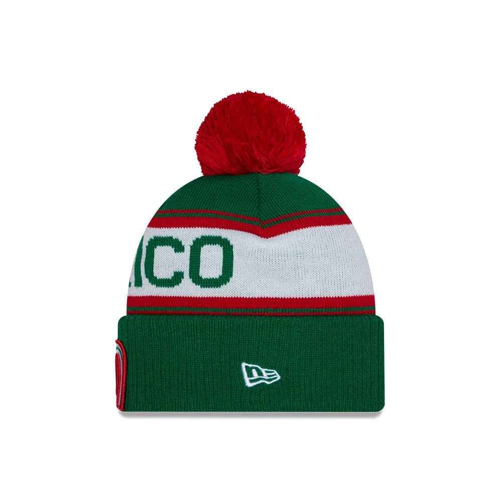 New Era Mexico 2026 World Baseball Classic Winter Knit Hat - Green/Red product image 4, provided for visual reference and