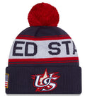 New Era Team USA 2026 World Baseball Classic Winter Knit Hat - Navy product image 1, provided for visual reference and