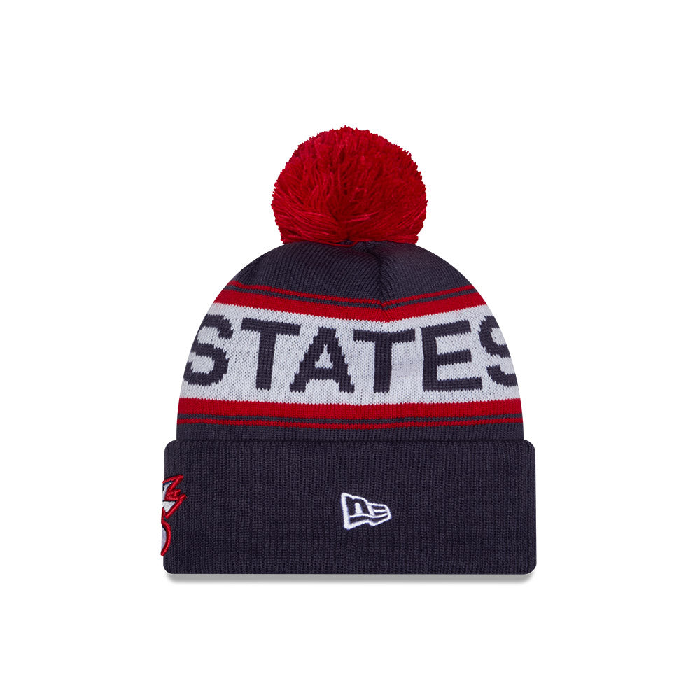 New Era Team USA 2026 World Baseball Classic Winter Knit Hat - Navy product image 4, provided for visual reference and