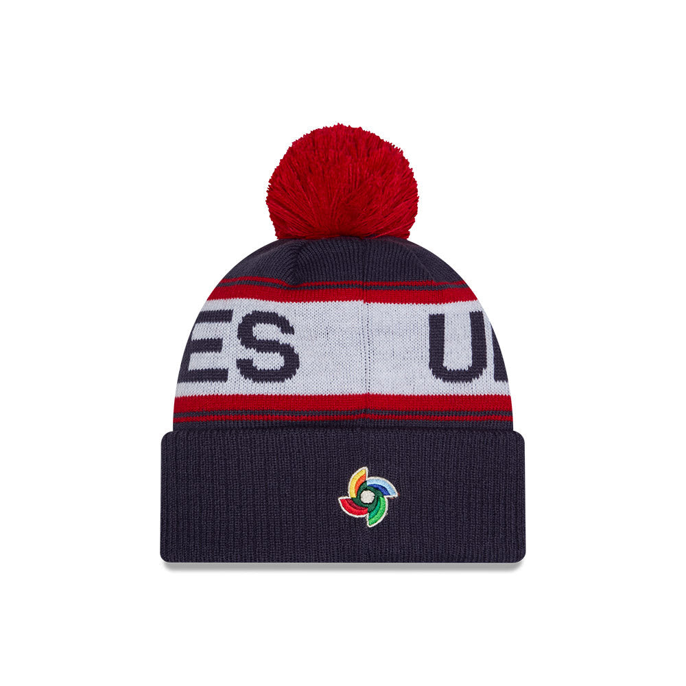 New Era Team USA 2026 World Baseball Classic Winter Knit Hat - Navy product image 3, provided for visual reference and